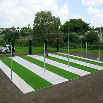 Synthetic Cricket Pitch in Camp
